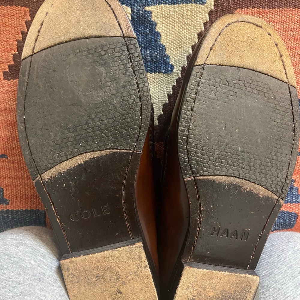 Cole Haan Men's Leather Loafers in Rich Brown - Picture 3 of 3
